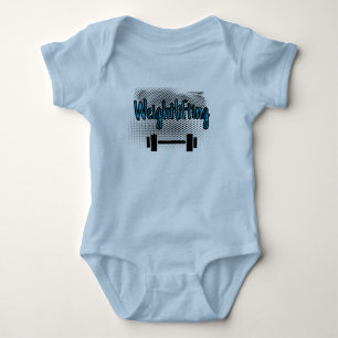 Weightlifting Bar Baby Bodysuit