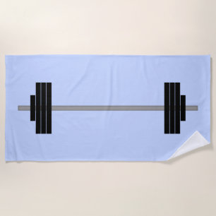 Weightlifting Barbell Beach Towel