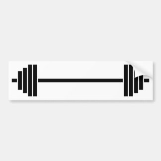 Weightlifting Barbell Bumper Sticker