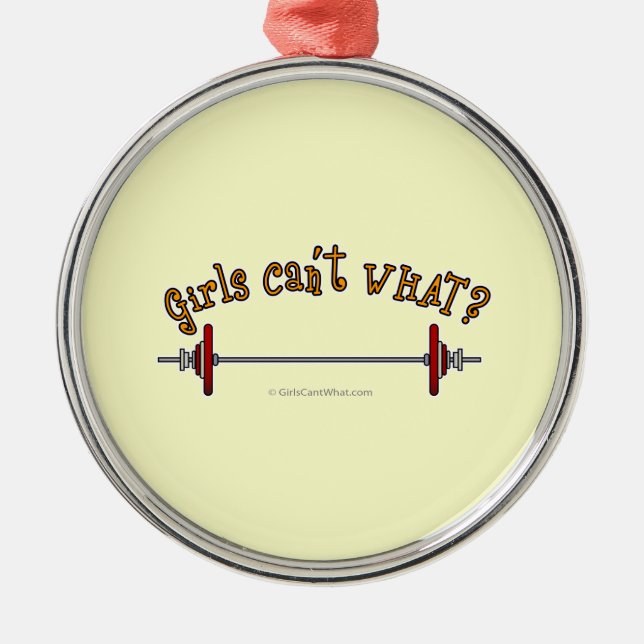 Weightlifting - Barbell Metal Tree Decoration (Front)