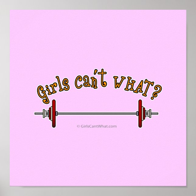 Weightlifting - Barbell Poster (Front)