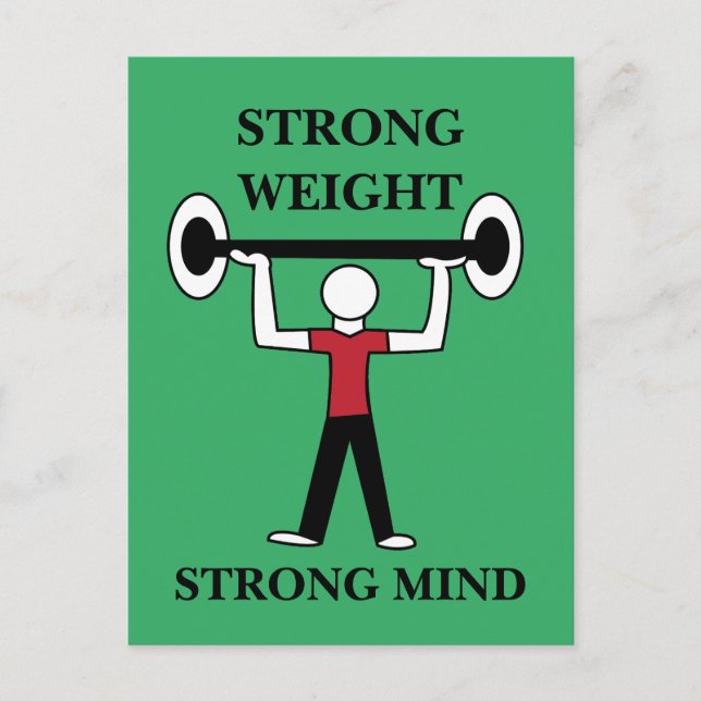 Weightlifting Bodybuilding Fitness Athlete Postcard (Front)
