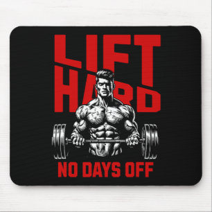 Weightlifting Bodybuilding Gym Motivation Saying 2 Mouse Mat