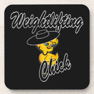 Weightlifting Chick #4 Coaster