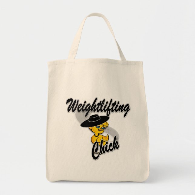 Weightlifting Chick #4 Tote Bag (Front)