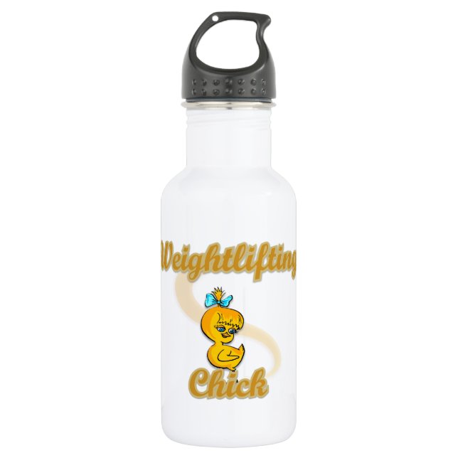 Weightlifting Chick 532 Ml Water Bottle (Front)