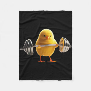 Weightlifting Chick Gym Bodybuilding Workout Fitne Fleece Blanket