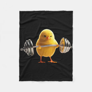 Weightlifting Chick Gym Bodybuilding Workout Fitne Fleece Blanket