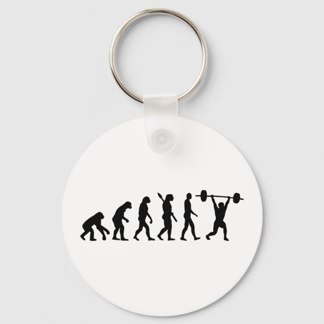 Weightlifting evolution key ring (Front)