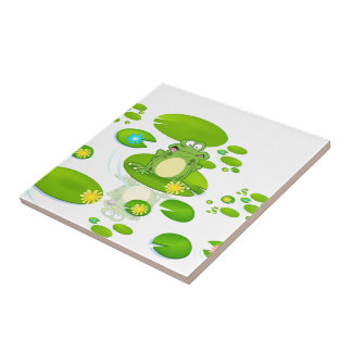 Weightlifting Frog Tile