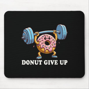 Weightlifting - Funny Fitness Workout Gym Doughnut Mouse Mat