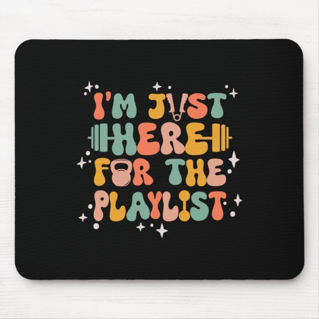 Weightlifting Funny Gym Workout Women Exercise  Mouse Mat (Front)