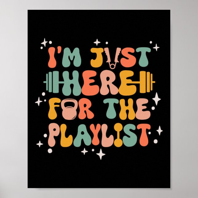 Weightlifting Funny Gym Workout Women Exercise  Poster (Front)