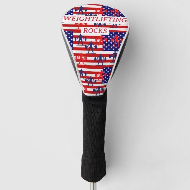 WEIGHTLIFTING  GOLF HEAD COVER (Front)
