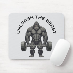 Weightlifting Gorilla Mouse Mat