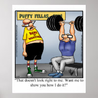 Weightlifting Humour Poster