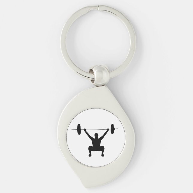 Weightlifting Key Ring (Front)