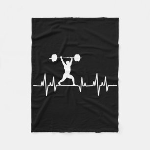 Weightlifting Lifting Powerlifting Bodybuilding He Fleece Blanket