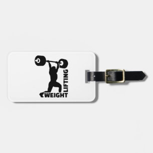 Weightlifting Luggage Tag