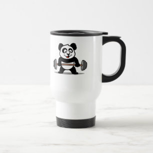 Weightlifting Panda Travel Mug