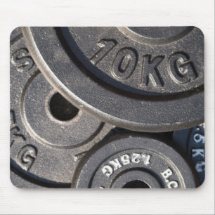 Weightlifting Plates Mouse Mat