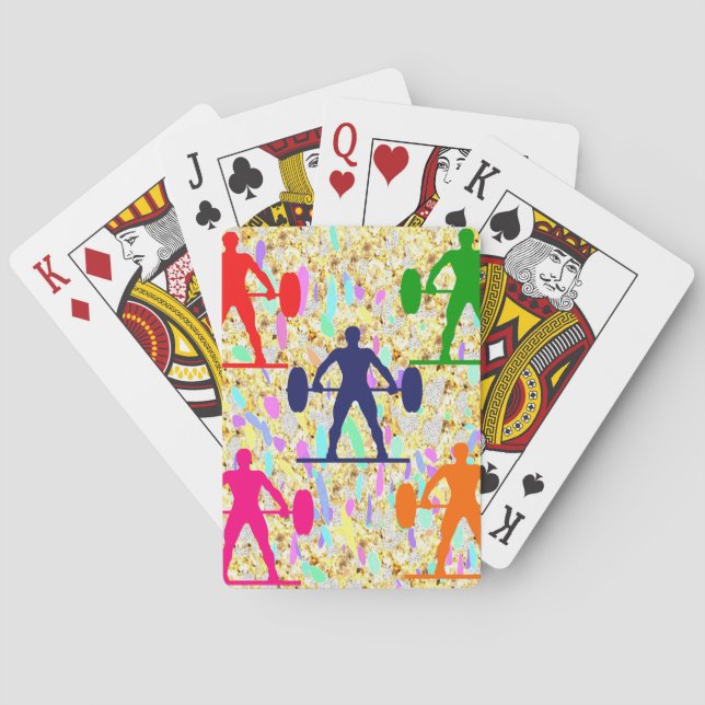 Weightlifting       playing cards (Back)