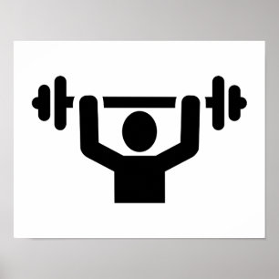 Weightlifting powerlifting poster