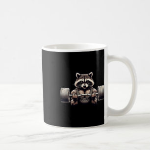 Weightlifting Ripped Raccoon Gym Workout Muscled R Coffee Mug