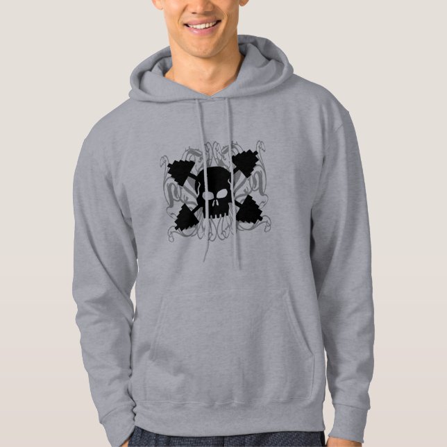 Weightlifting Skull Hoodie (Front)