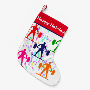 WEIGHTLIFTING  SMALL CHRISTMAS STOCKING