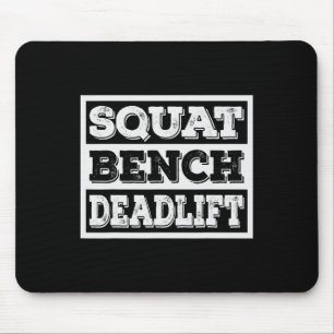 Weightlifting Squat Bench Deadlift Workout Gym Wei Mouse Mat