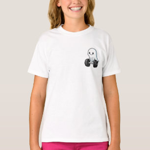 Weightlifting Strong Little Ghost Kids T-Shirt