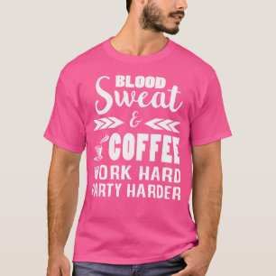 Weightlifting T Shirt - Blood Sweat And Coffee Gif