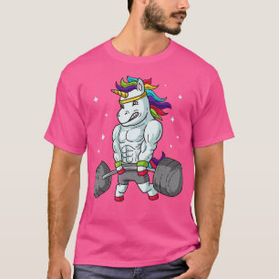 Weightlifting Unicorn Funny Deadlift Gym Gift T-Shirt