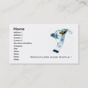 Weightloss business cards