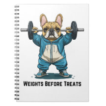 Weights Before Treats Weightlifting French Bulldog