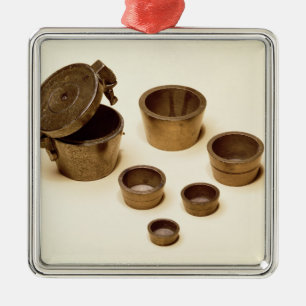 Weights used by merchants and apothecaries metal tree decoration