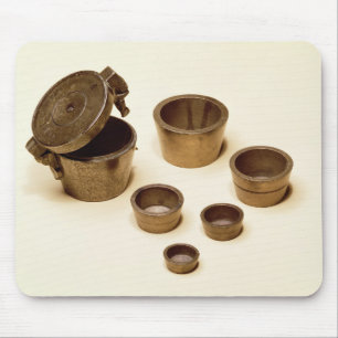Weights used by merchants and apothecaries mouse mat