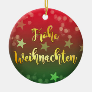Weihnachten Baumanhänger Keramik Frohe Weihnachten Ceramic Tree Decoration