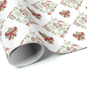 Weihnachten, elegant, Winter. Geschenkpapier Wrapping Paper
