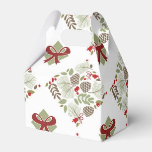 Weihnachten, elegant, Winter. Geschenkschachtel Favour Box