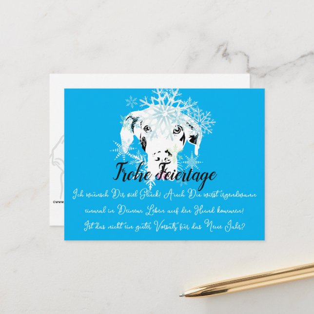 Weihnachten mit Neujahrsvorsatz Postcard (Front/Back In Situ)