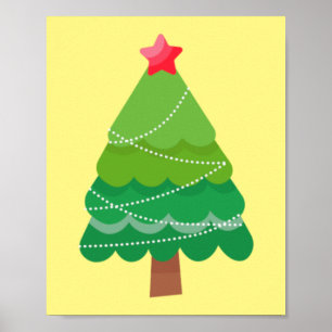 Weihnachtsbaum christmas tree poster