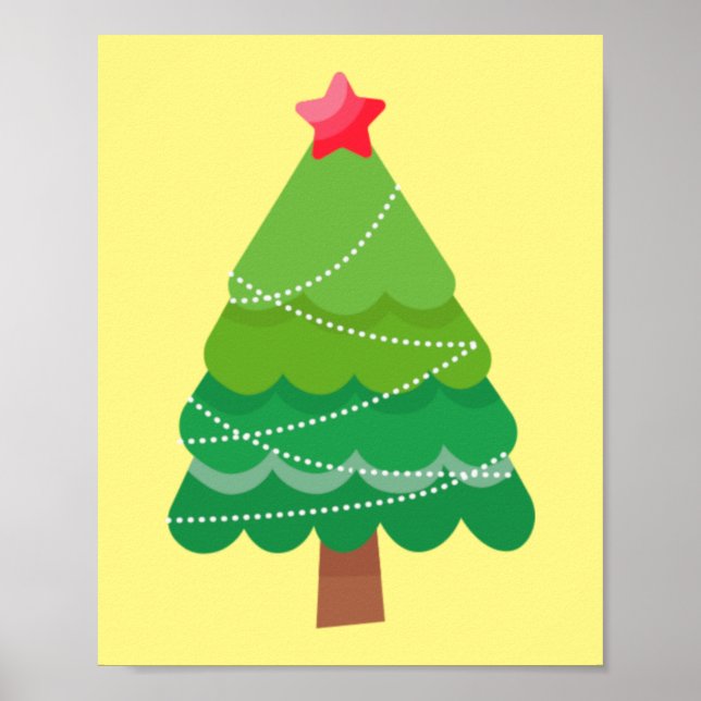 Weihnachtsbaum christmas tree poster (Front)