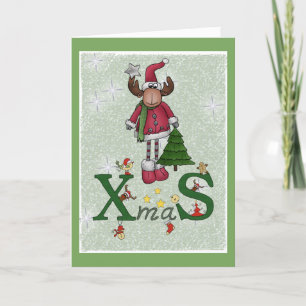 Weihnachtselch Holiday Card