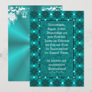 Weihnachtsgedicht Deutsch , Add Your Text Card