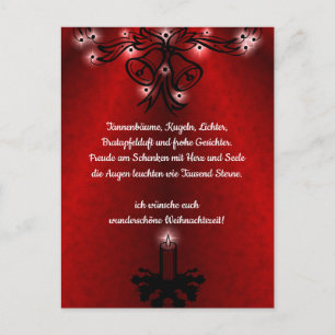 Weihnachtsgedicht Deutsch , Add Your Text Postcard
