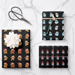 Weihnachtsgeister Geschenkpapier Set Wrapping Paper Sheet