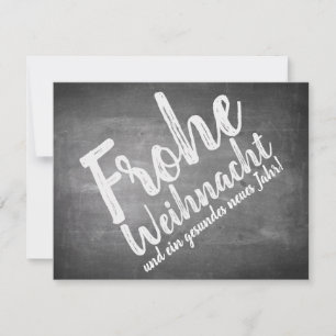 Weihnachtsgrüße auf der Kreidetafel