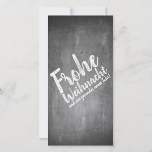 Weihnachtsgrüße auf der Kreidetafel